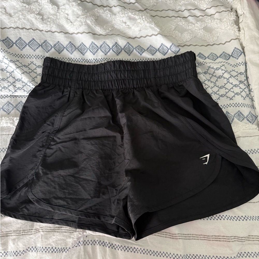 Black Retro-Waistband Gymshark Shorts